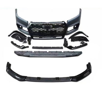2019-2021  For Audi Q5/SQ5 B9 RSQ5 Style Body Kits With Honeycomb Grille Front Lip