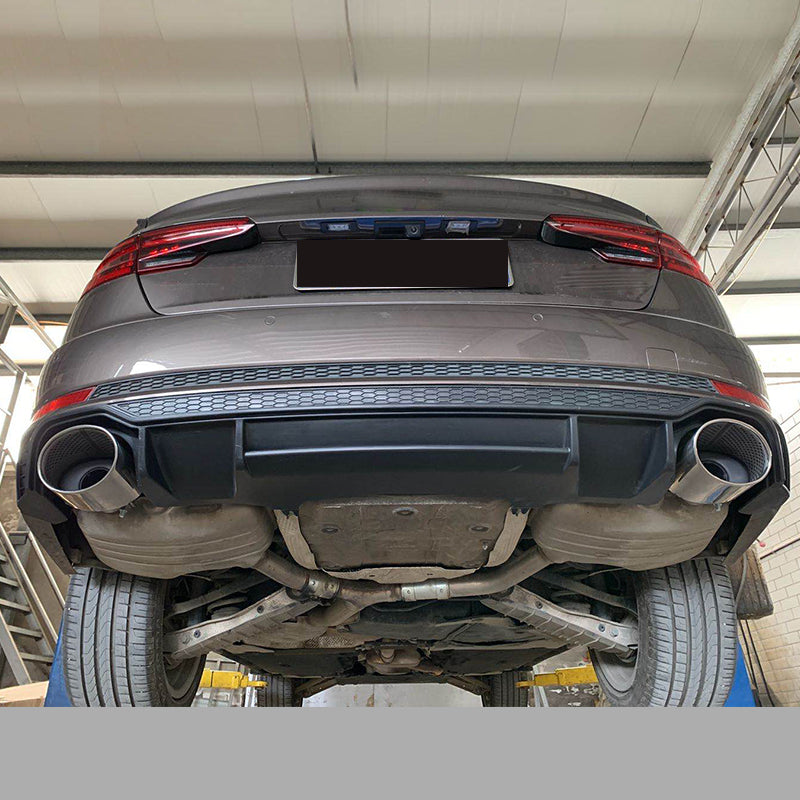 2017-2019 For Audi A4 S4 B9 Diffuser With Large Dual Tailpipe