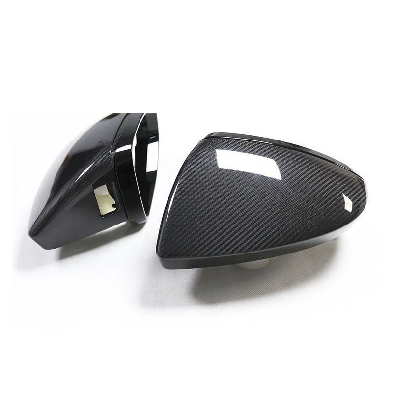 2019+ For Audi A7 S7 RS7 C8 Carbon Fiber Mirror Caps