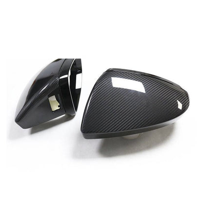 2019+ For Audi A7 S7 RS7 C8 Carbon Fiber Mirror Caps