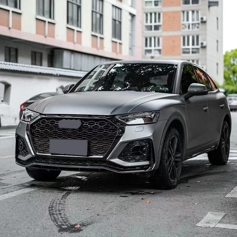 2022-2025 For Audi Q5/SQ5 B9.5 Body Kits Upgrade To RSQ8 Style Front Bumper With Honeycomb Grille