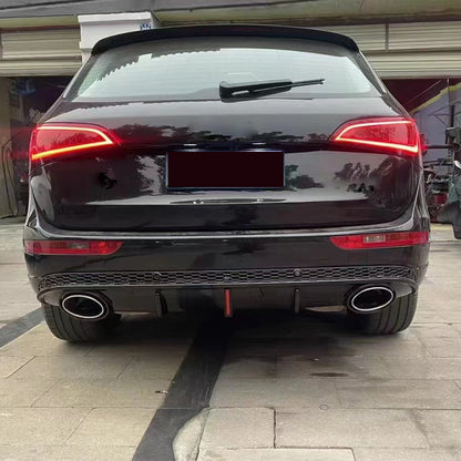 2008-2017 For Audi Q5 SQ5 8R 8R.5/B8 B8.5 RSQ5 Style Non-S line Rear Diffuser With Large Dual Tailpipe