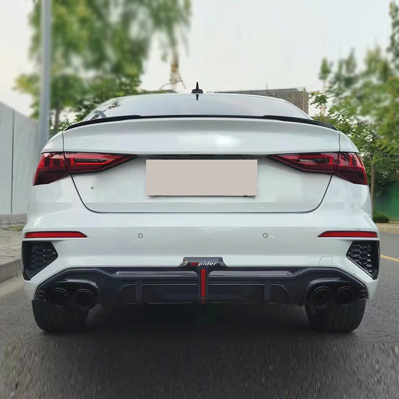 2020-2024 For Audi A3 S3 8Y S line Rear Diffuser With Tailpipe