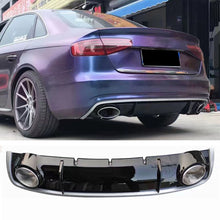 2013-2016 For Audi A4 S4 B8.5 Non S line diffuser with tailpipe