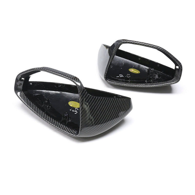 2019+ For Audi A7 S7 RS7 C8 Carbon Fiber Mirror Caps