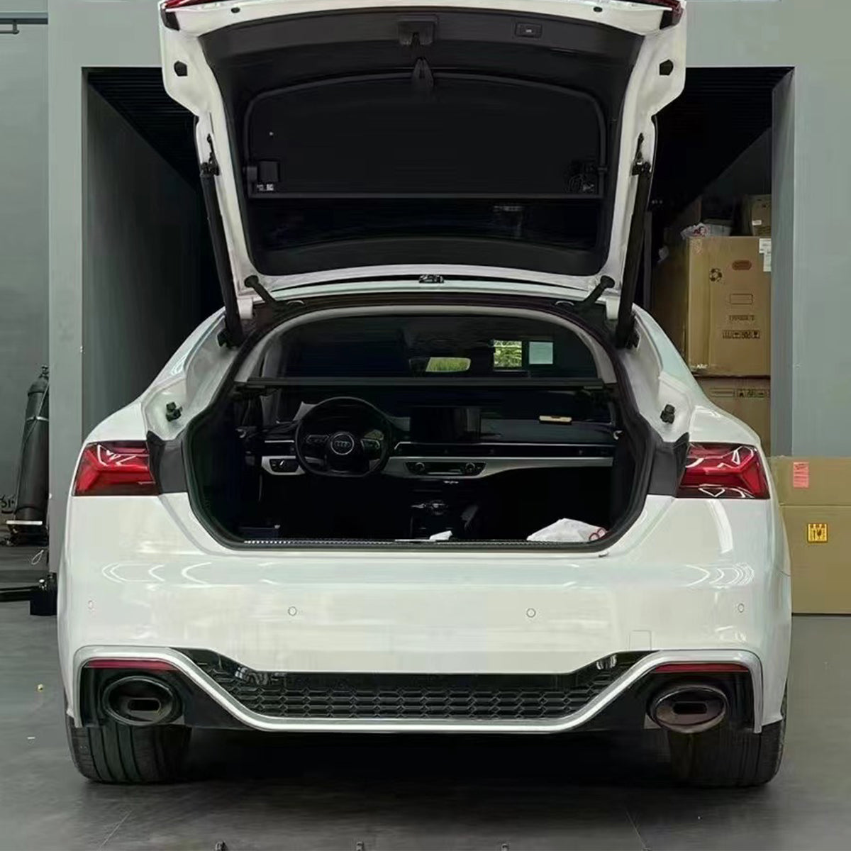 2020-2024 For Audi A5 S5 B9.5 Audi RS5 Style A5 Diffuser With Tailpipe