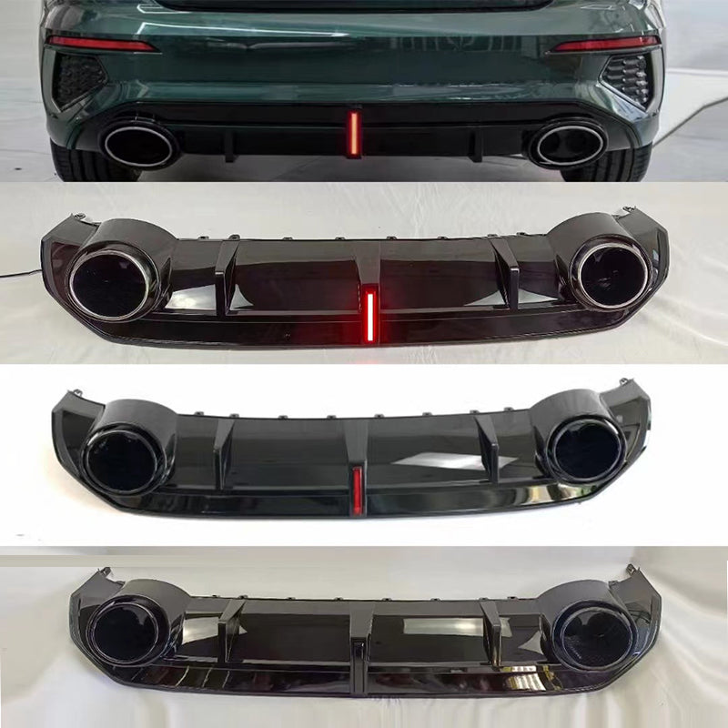 2020-2024 For Audi A3 S3 8Y S line rear diffuser and large dual tailpipe