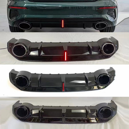 2020-2024 For Audi A3 S3 8Y S line rear diffuser and large dual tailpipe
