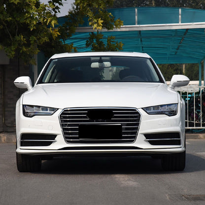 2016-2018 For Audi A7 S7 C7.5 Front Bumper Down Grille Honeycomb Style Fog Light Grilles