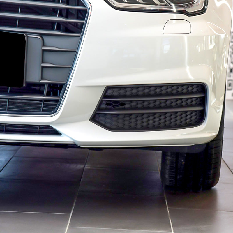 2016-2018 For Audi A1 S1 Front Bumper Down Grille Honeycomb Style Fog Light Grilles