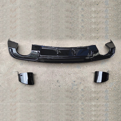 2017-2019 For Audi A3 S3 8V.5 Non S-line rear diffuser and large dual tailpipe