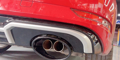 2017-2019 For Audi A3 S3 8V.5 Non S-line rear diffuser and large dual tailpipe