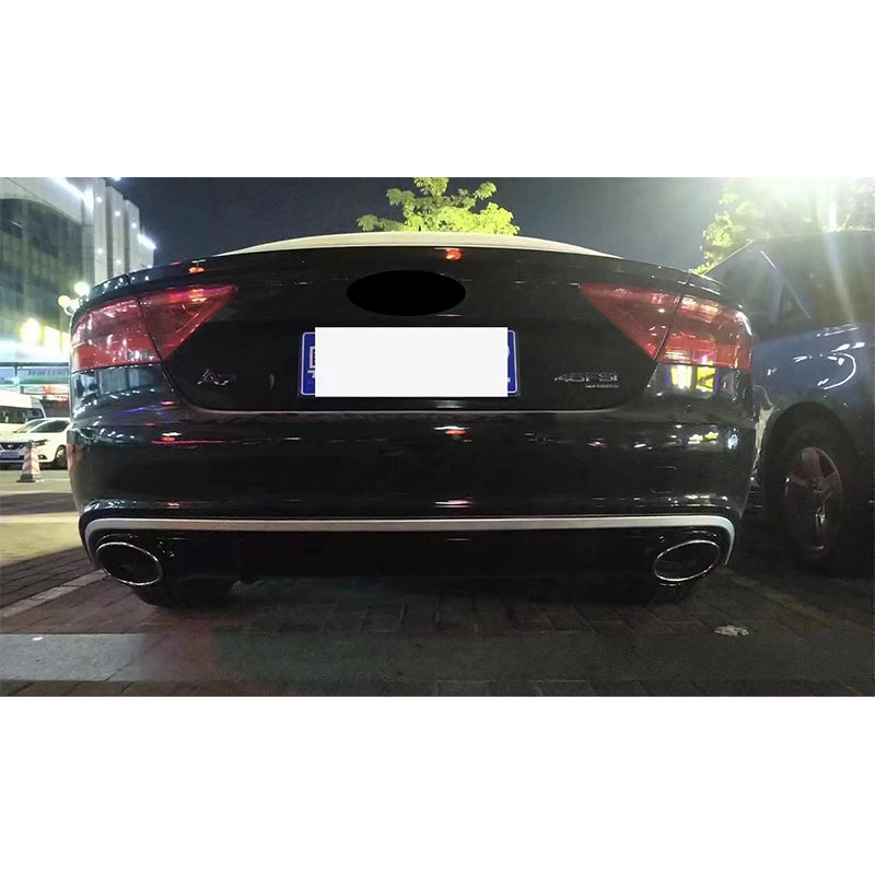 2009-2015 For Audi A7 C7 Non S Line Rear Diffuser With Tailpipe