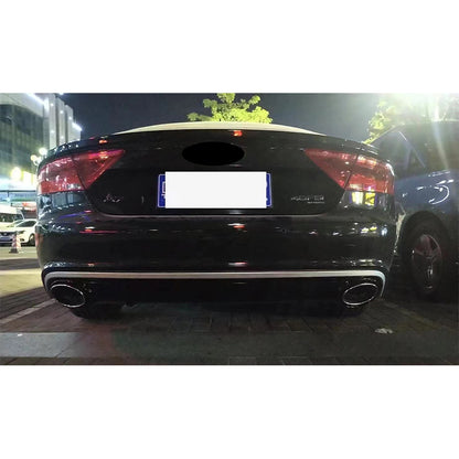 2009-2015 For Audi A7 C7 Non S Line Rear Diffuser With Tailpipe