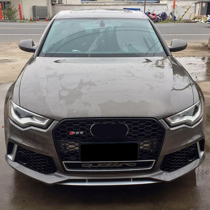 2012-2015 For A6/S6 C7 Body Kits C7 To C7.5 Bumper With Honeycomb Grille Front Lip