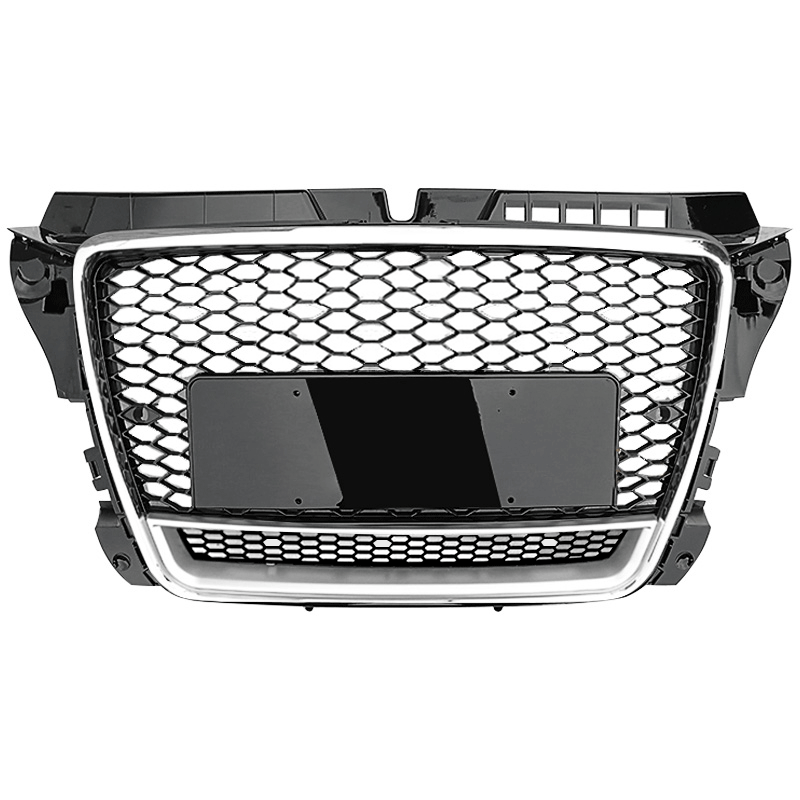 2008-2012 For Audi A3 S3 8P.5 8PA RS3 Style Honeycomb Grille with lower mesh