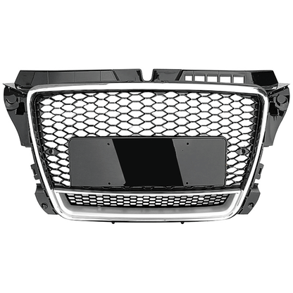 2008-2012 For Audi A3 S3 8P.5 8PA RS3 Style Honeycomb Grille with lower mesh