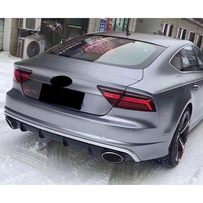 2016-2018 For Audi A7 S7 C7.5 Rear Diffuser With Tailpipe