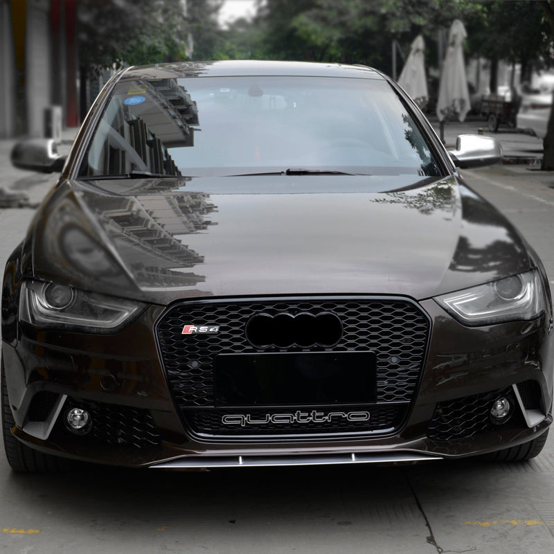 2013-2016 For Audi A4 S4 B8.5 RS4 Style Honeycomb Grille With Lower Mesh