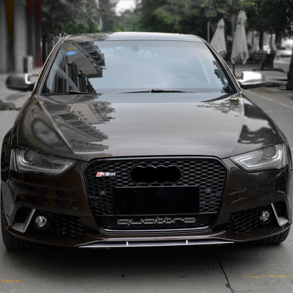 2013-2016 For Audi A4 S4 B8.5 RS4 Style Honeycomb Grille With Lower Mesh