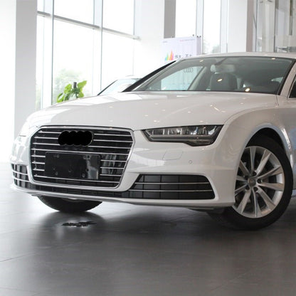 2016-2018 For Audi A7 S7 C7.5 Front Bumper Down Grille Honeycomb Style Fog Light Grilles