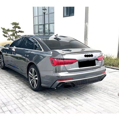 2019-2025 For Audi A6 S6 C8 C8.5 Rear Diffuser With Tailpipe