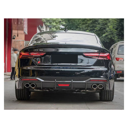 2020-2024 For Audi A5 S5 B9.5 Carbon Fiber Diffuser With Tailpipe
