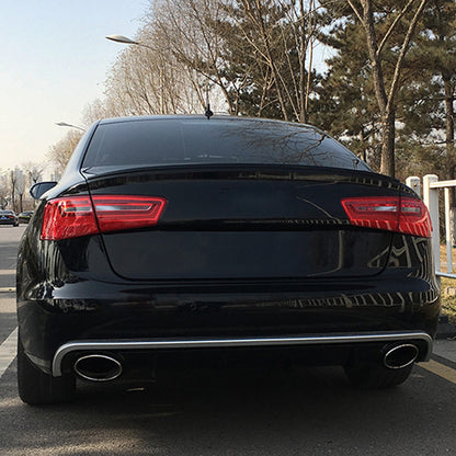 2012-2015 For Audi A6 S6 C7 Audi RS6 Style Rear Diffuser With Tailpipe