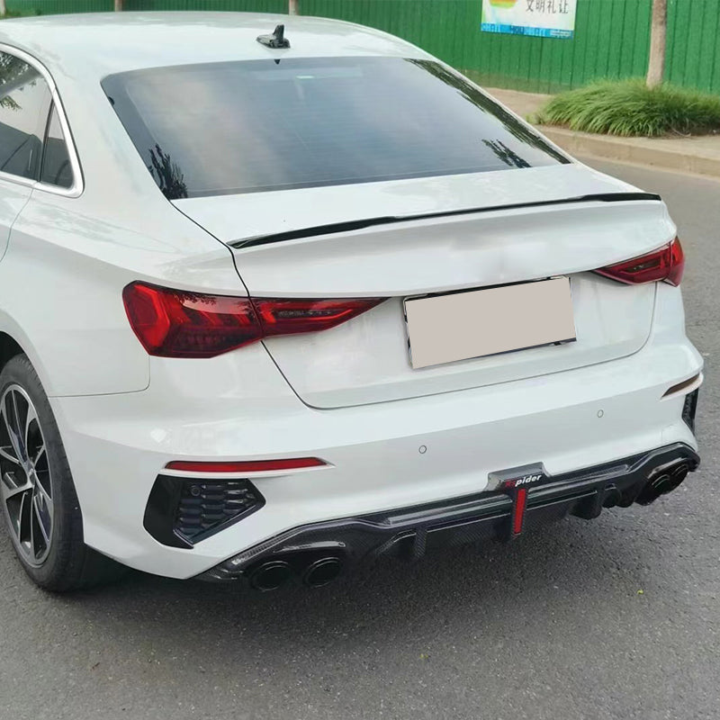 2020-2024 For Audi A3 S3 8Y S line Rear Diffuser With Tailpipe