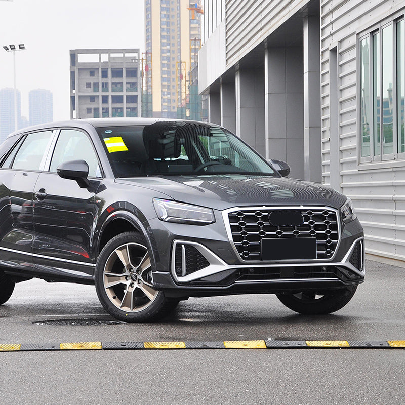 2021-2023 For Audi Q2 SQ2 Front Bumper Down Grille Honeycomb Style Fog Light Grilles