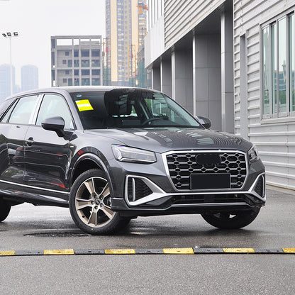 2021-2023 For Audi Q2 SQ2 Front Bumper Down Grille Honeycomb Style Fog Light Grilles