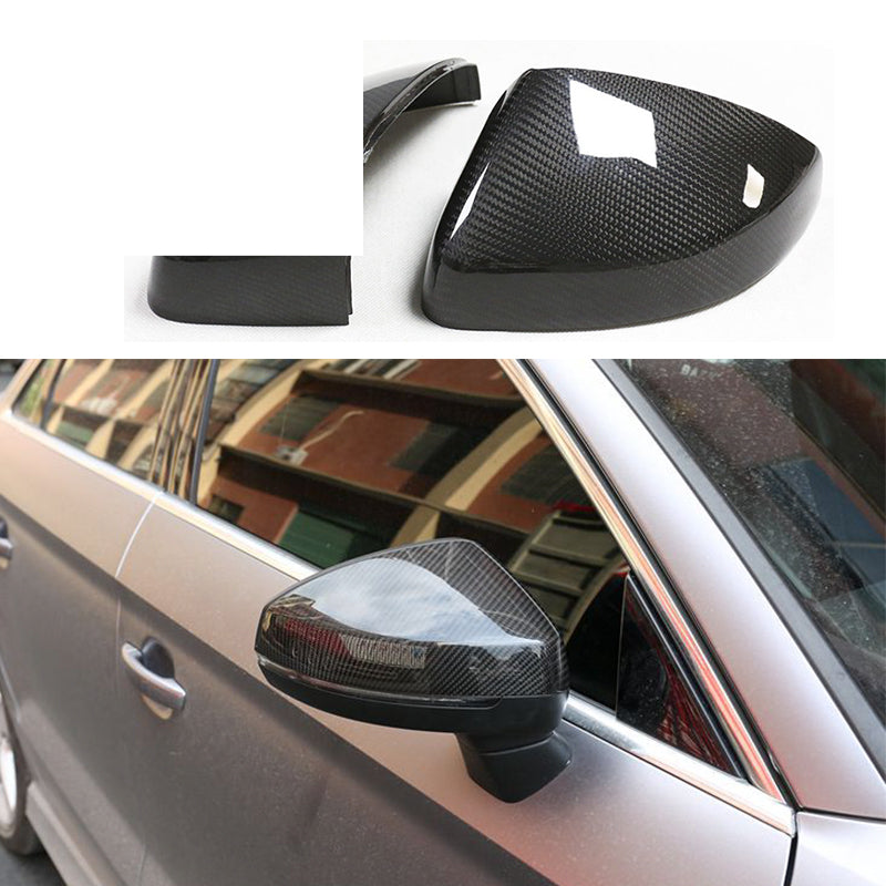 2013-2020 For Audi A3 S3 RS3 8V 8V.5 Carbon Fiber Mirror Caps