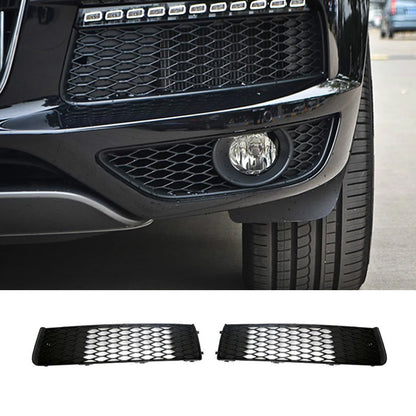 2010-2015 For Audi Q7 SQ7 4L Audi Front Bumper Down Grille Honeycomb Style Fog Light Grilles