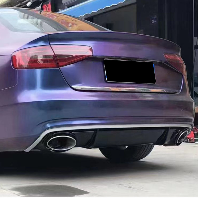 2013-2016 For Audi A4 S4 B8.5 Non S line diffuser with tailpipe