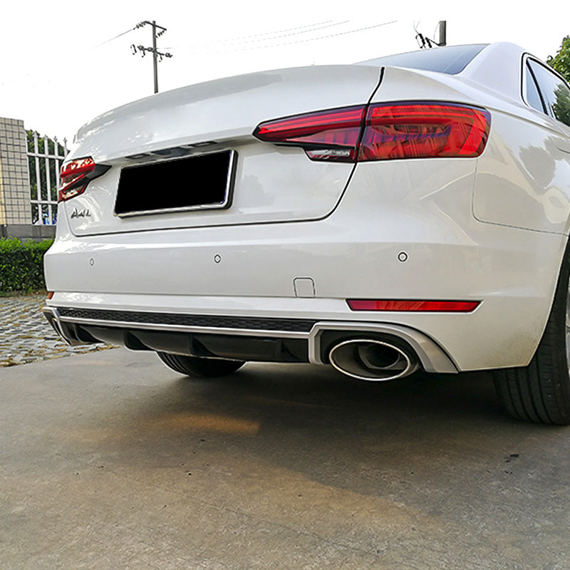 2017-2019 For Audi A4 S4 B9 Diffuser With Large Dual Tailpipe