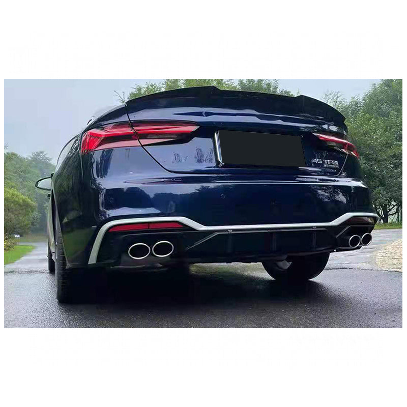 2020-2024 For Audi A5 S5 B9.5 Audi S5 Style A5 diffuser with tailpipe