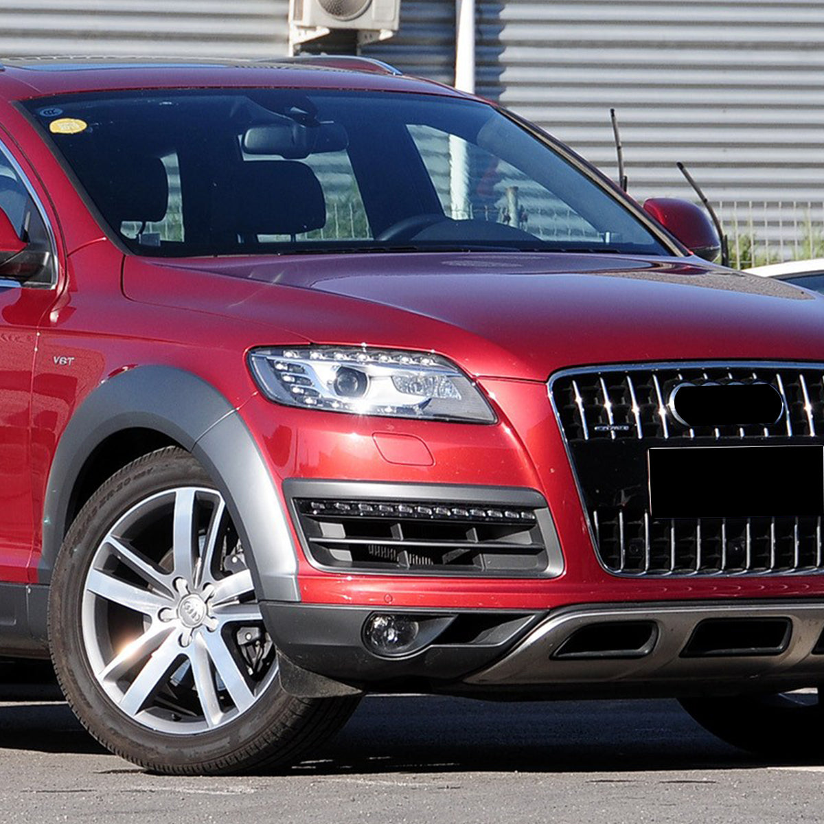2010-2015 For Audi Q7 SQ7 4L Audi Front Bumper Down Grille Honeycomb Style Fog Light Grilles