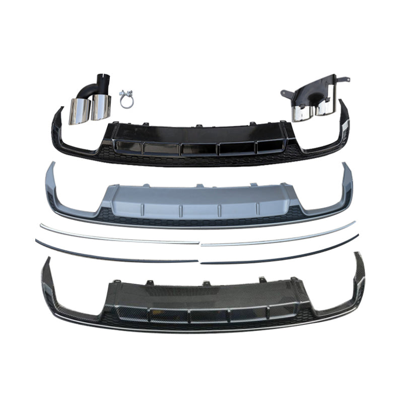 2016-2018 For Audi A6 S6 C7.5 Rear Diffuser With Tailpipe