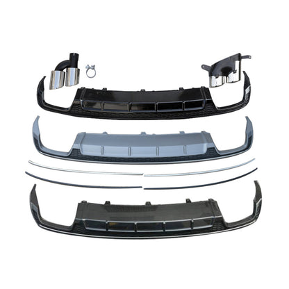 2016-2018 For Audi A6 S6 C7.5 Rear Diffuser With Tailpipe