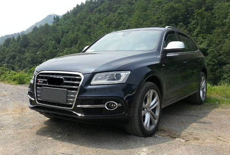 2013-2018 For Audi Q5 SQ5 8R.5/B8.5 Front Bumper Down Grille Honeycomb Style S Line Fog Light Grilles
