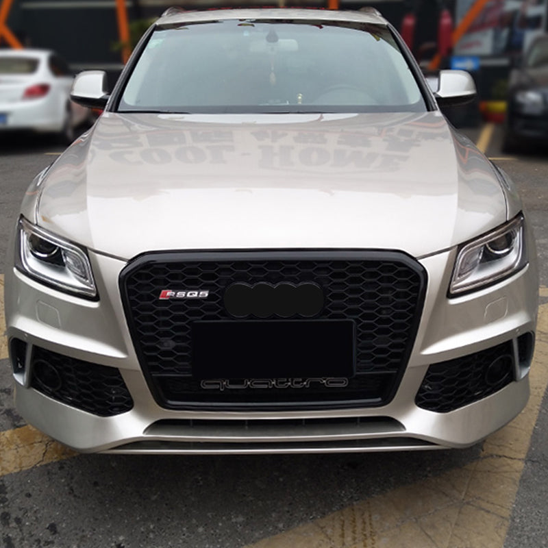 2013-2018 For Audi Q5 SQ5 8R.5/B8.5 RSQ5 Honeycomb Grille With Lower Mesh