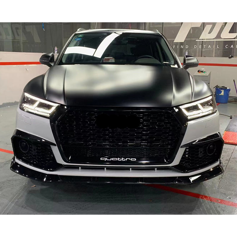 2019-2021  For Audi Q5/SQ5 B9 RSQ5 Style Body Kits With Honeycomb Grille Front Lip