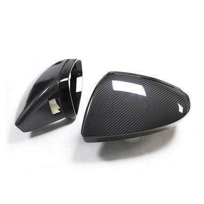 2019+ For Audi A7 S7 RS7 C8 Carbon Fiber Mirror Caps