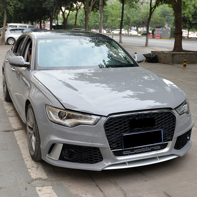 2012-2015 For A6/S6 C7 Body Kits C7 To C7.5 Bumper With Honeycomb Grille Front Lip