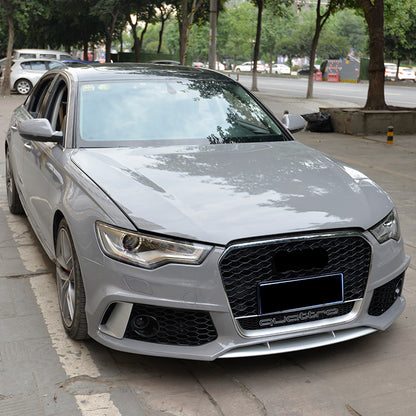 2012-2015 For A6/S6 C7 Body Kits C7 To C7.5 Bumper With Honeycomb Grille Front Lip