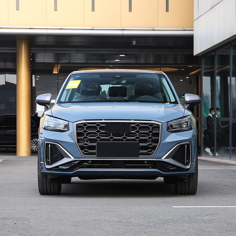 2021-2023 For Audi Q2 SQ2 Front Bumper Down Grille Honeycomb Style Fog Light Grilles