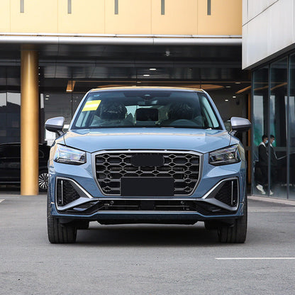 2021-2023 For Audi Q2 SQ2 Front Bumper Down Grille Honeycomb Style Fog Light Grilles