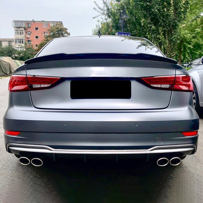 2017-2019 For Audi A3 S3 8V.5 S line rear diffuser and tailpipe