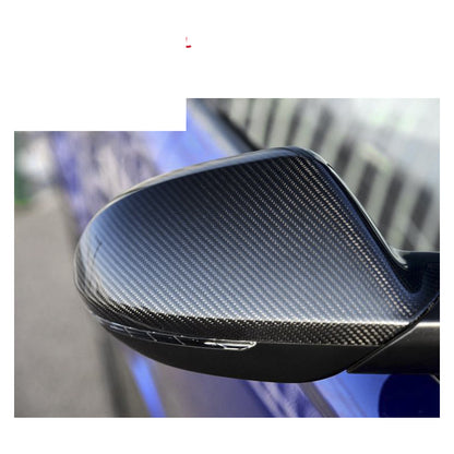 2012-2018 For Audi A6 S6 RS6 C7 C7.5 Carbon Fiber Mirror Caps