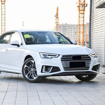 2019 For Audi A4 S4 B9 Front Bumper Down Grille Honeycomb Style S line Fog Light Grilles